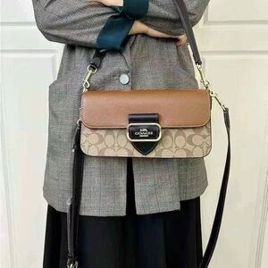 Coach Morgan Shoulder Bag In Colorblock Signature Canvas